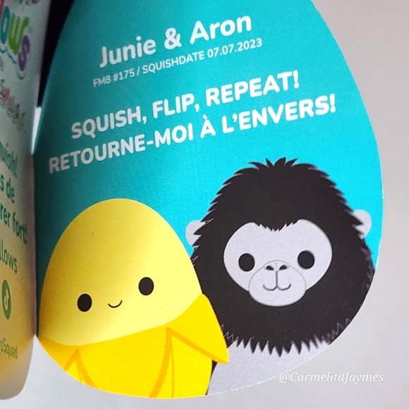 JUNIE 🔄 AARON 🍌 Banana 🐒 Gorilla FlipAMallow Original Squishmallow ☆》NWT《☆ - Picture 9 of 9